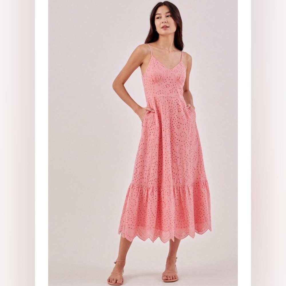 Love Bonito Wilma Broderie Tiered Dress NWT size S